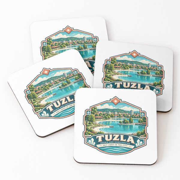 Item preview, Tuzla Bosnia And Herzegovina Salt Lakes In The City Travel Destination Tourist designed and sold by RetroMini2026.