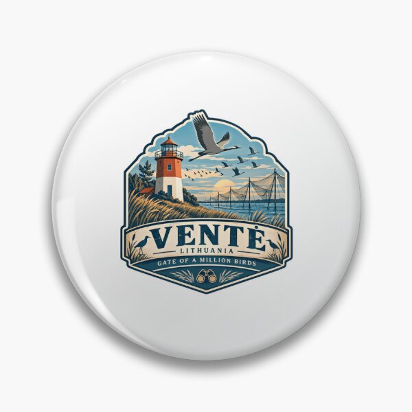 Item preview, Ventė Lithuania Gate Of A Million Birds Birdwatching Travel Lighthouse designed and sold by RetroMini2026.