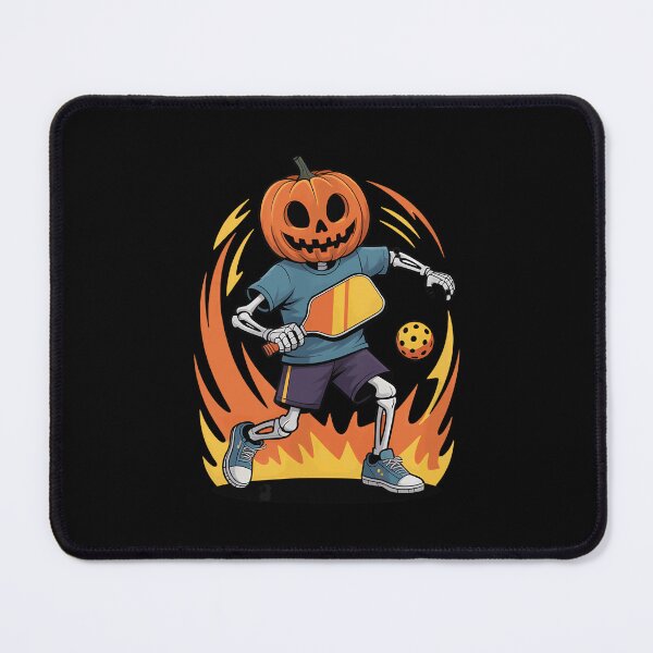 Item preview, Spooky Dink Spooky Pumpkin Head Skeleton Pickleball designed and sold by ZariahNey.