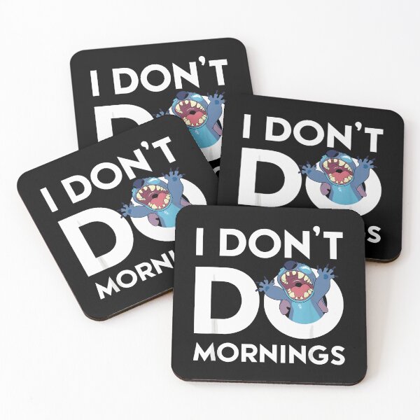 Item preview, Lilo & Stitch Don'T Do Mornings designed and sold by junglecolor.