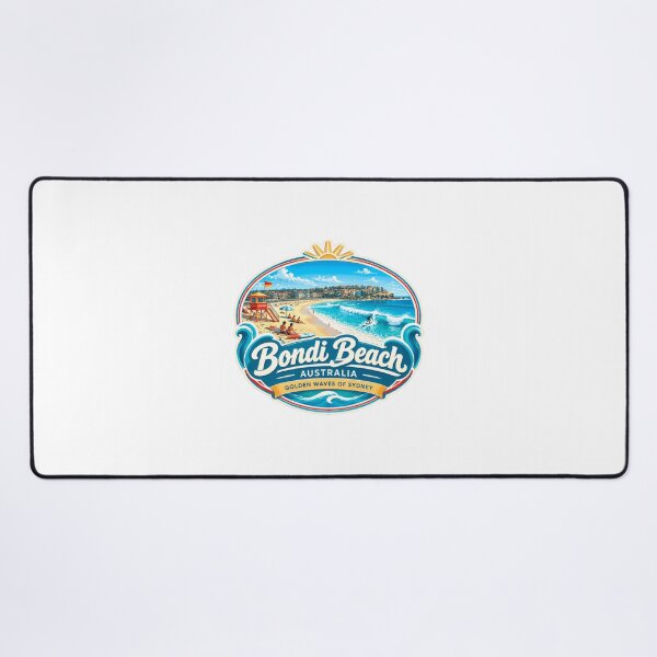 Item preview, Bondi Beach Australia Golden Waves Of Sydney Travel Souvenir Surfing Beach designed and sold by Star3NowForMe.
