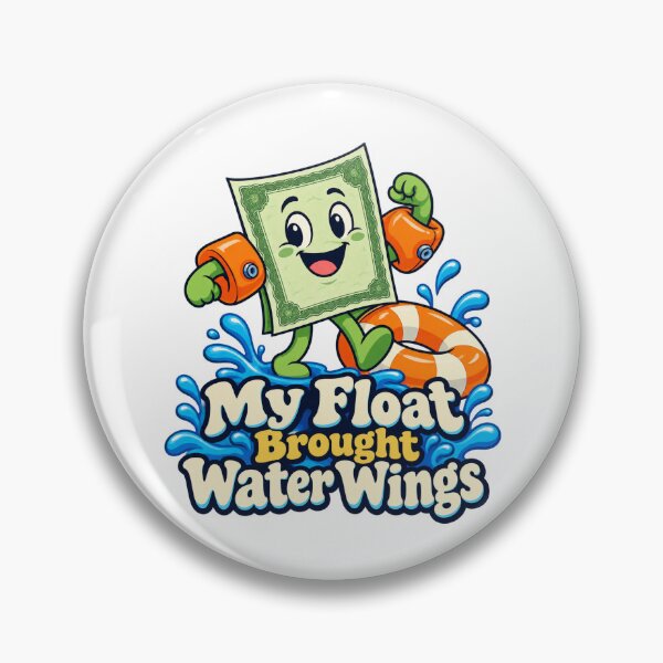 Item preview, Stock Float Water Wings Trading Humor Cartoon designed and sold by Bikivuno.