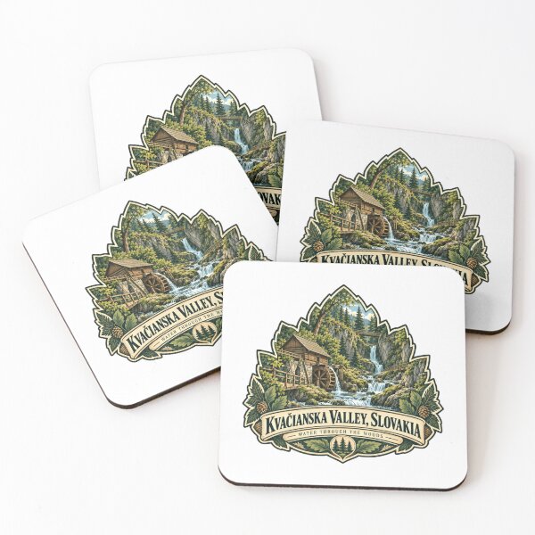 Item preview, Kvačianska Valley Slovakia Water Through The Woods Slovakian Travel Souvenir Nature Lover Hiker Gift designed and sold by RetroMini2026.