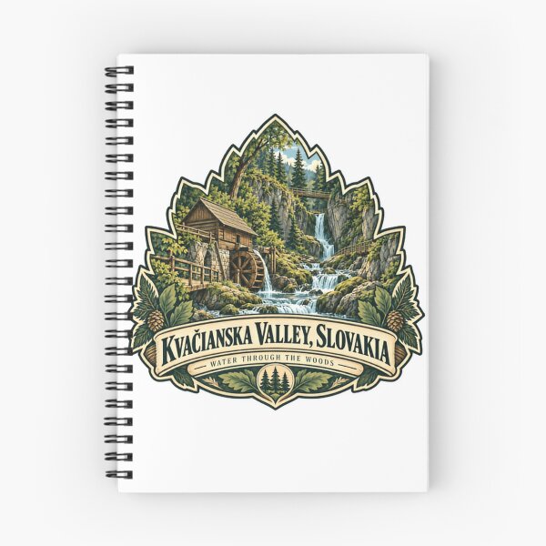 Item preview, Kvačianska Valley Slovakia Water Through The Woods Slovakian Travel Souvenir Nature Lover Hiker Gift designed and sold by RetroMini2026.