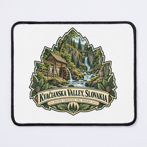 Item preview, Kvačianska Valley Slovakia Water Through The Woods Slovakian Travel Souvenir Nature Lover Hiker Gift designed and sold by RetroMini2026.