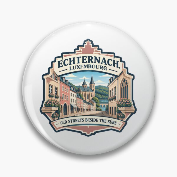 Item preview, Echternach, Luxembourg Old Streets Beside The Sûre European Travel Souvenir designed and sold by Star3NowForMe.