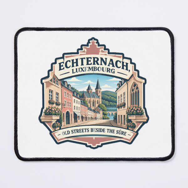 Item preview, Echternach, Luxembourg Old Streets Beside The Sûre European Travel Souvenir designed and sold by Star3NowForMe.