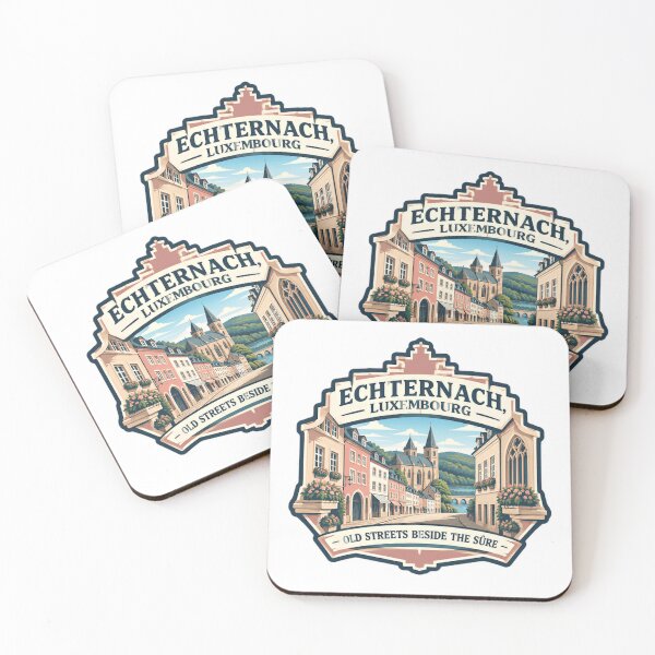 Item preview, Echternach, Luxembourg Old Streets Beside The Sûre European Travel Souvenir designed and sold by Star3NowForMe.