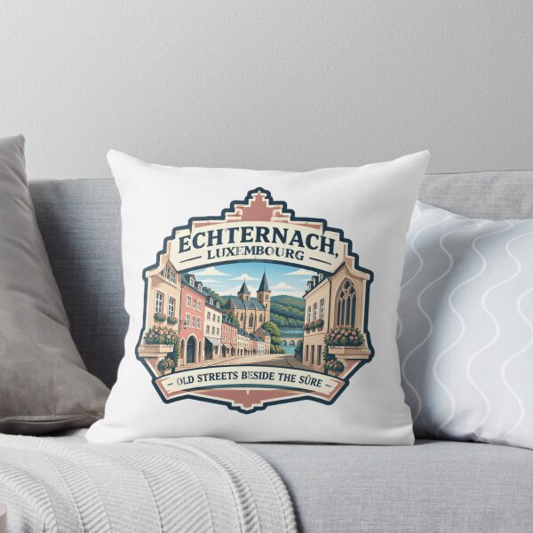 Item preview, Echternach, Luxembourg Old Streets Beside The Sûre European Travel Souvenir designed and sold by Star3NowForMe.