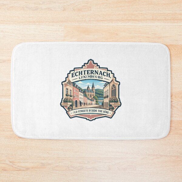 Item preview, Echternach, Luxembourg Old Streets Beside The Sûre European Travel Souvenir designed and sold by Star3NowForMe.