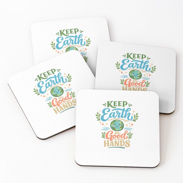 Item preview, Keep Earth in Good Hands Cute Earth Day Eco Friendly Environmental Art designed and sold by inkoutninja.