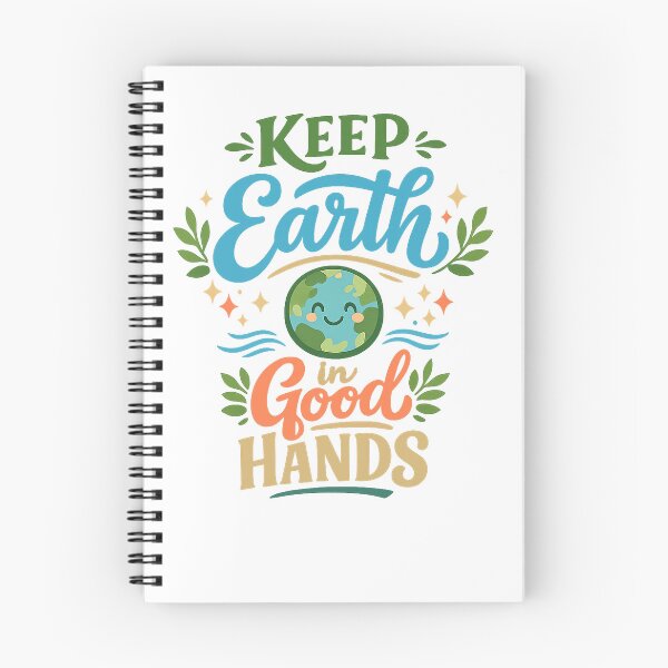 Item preview, Keep Earth in Good Hands Cute Earth Day Eco Friendly Environmental Art designed and sold by inkoutninja.