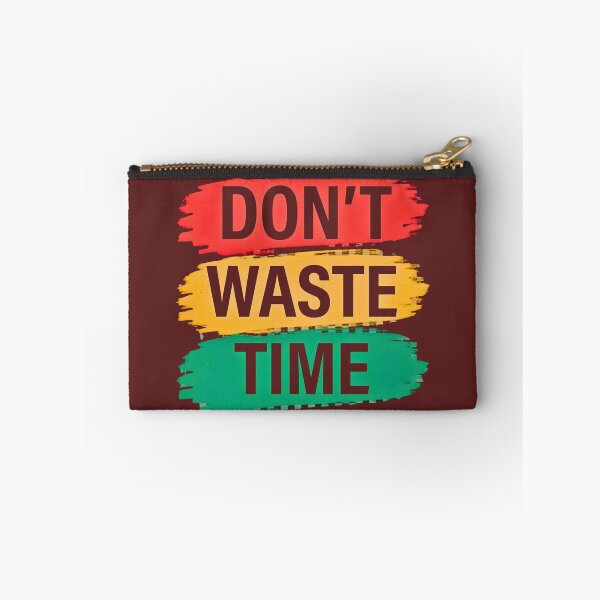 Item preview, Dont Waste Time Motivational Quote Red Yellow Green Brushstroke designed and sold by digitalbob60.