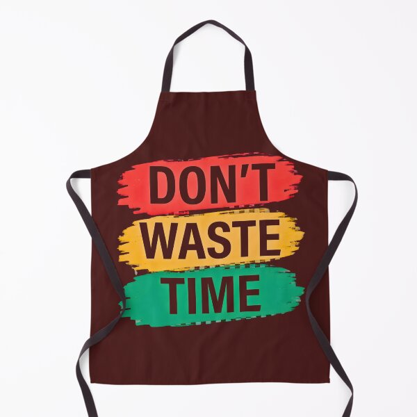Item preview, Dont Waste Time Motivational Quote Red Yellow Green Brushstroke designed and sold by digitalbob60.