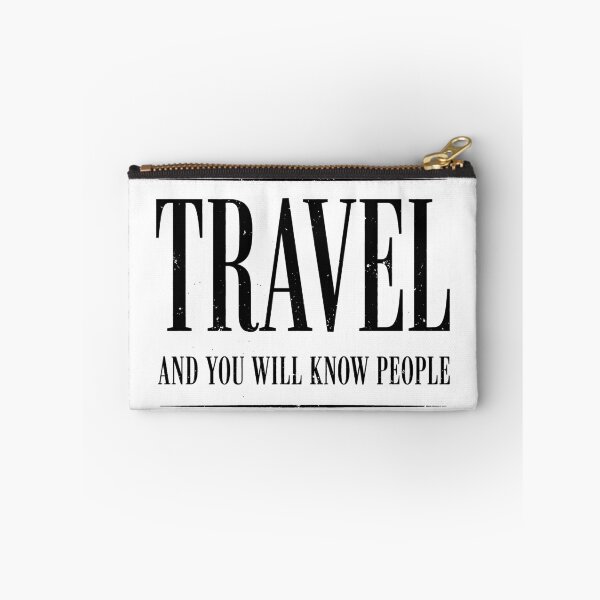 Item preview, Travel And You Will Know People - Bold Vintage Wisdom Typography designed and sold by Quiet Wisdom.