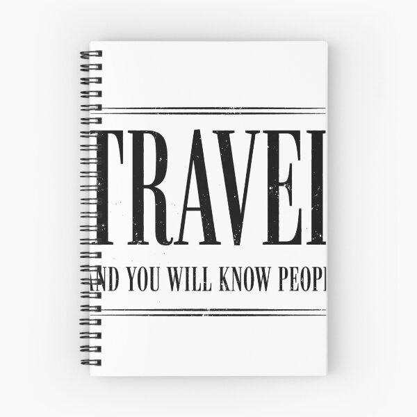 Item preview, Travel And You Will Know People - Bold Vintage Wisdom Typography designed and sold by Quiet Wisdom.