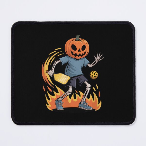Item preview, Spooky Dink Spooky Pumpkin Head Skeleton Pickleball designed and sold by ZariahNey.