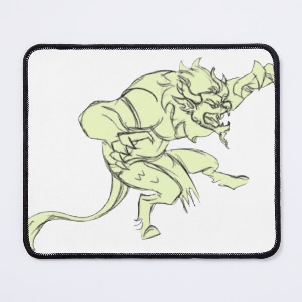 Item preview, Roaring Hand Drawn Muscle Dragon Concept Sketch designed and sold by Huy Vo Hand-Drawn Art.