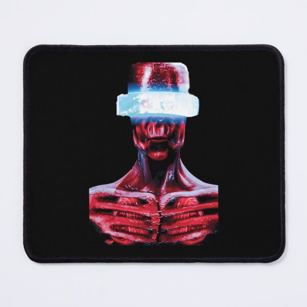 Item preview, Red Sci-Fi Fantasy Alien Character Cyber Visor designed and sold by JeanneNade.