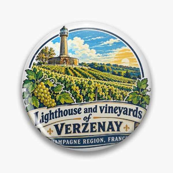 Item preview, Lighthouse and Vineyards of Verzenay, Champagne Region, France designed and sold by francous03.