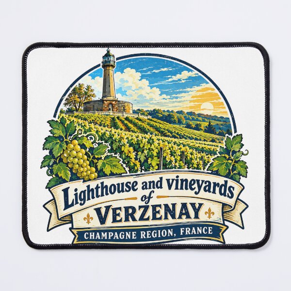 Item preview, Lighthouse and Vineyards of Verzenay, Champagne Region, France designed and sold by francous03.