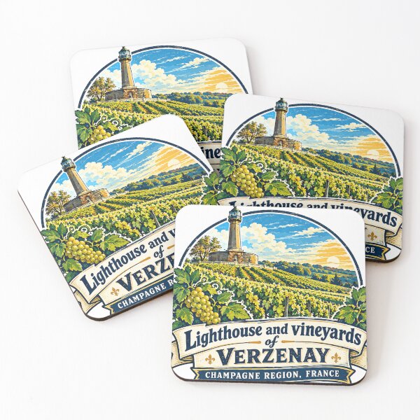 Item preview, Lighthouse and Vineyards of Verzenay, Champagne Region, France designed and sold by francous03.