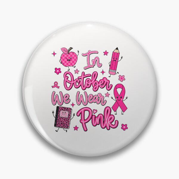 Item preview, In October We Wear Pink Doodle School Supplies Breast Cancer  Awareness  designed and sold by jackelmbradyt.