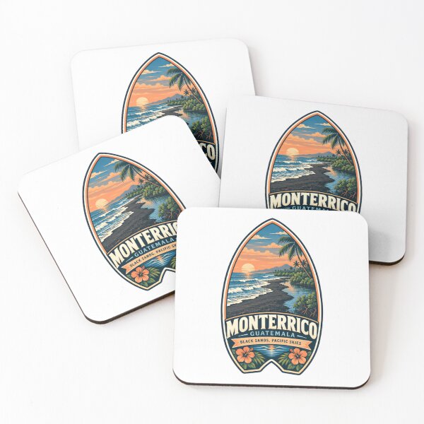 Item preview, Monterrico Guatemala Black Sands Pacific Skies Central America Travel Surfer Vacation designed and sold by Star3NowForMe.