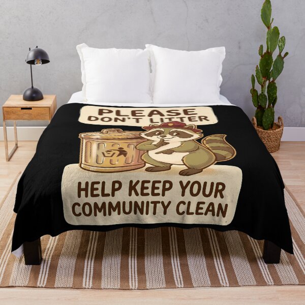Item preview, Cute Ranger Raccoon Please Don't Litter designed and sold by OwenFuhrman.