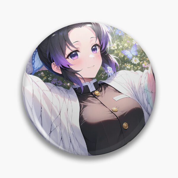 Item preview, Shinobu Kocho Demon Slayer Sunny Butterfly Meadow designed and sold by mildaclairmo.