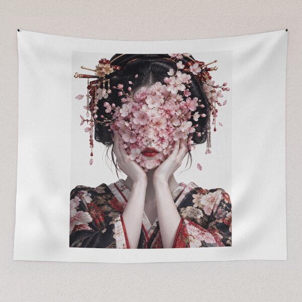 Item preview, Cherry Blossom Veil Japanese Beauty designed and sold by kaipapershop.