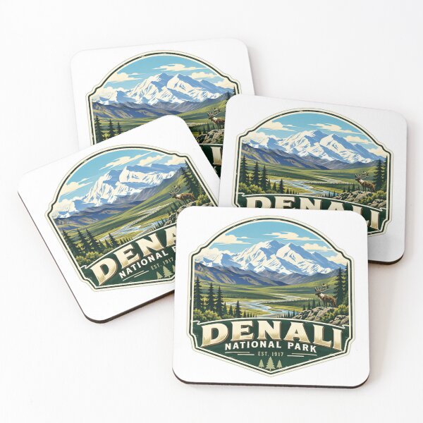 Item preview, Denali National Park Est. 1917 Alaska Travel Souvenir Wilderness Mountain Hiking designed and sold by Simsimah26Parks.