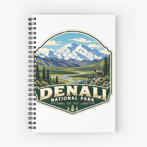 Item preview, Denali National Park Est. 1917 Alaska Travel Souvenir Wilderness Mountain Hiking designed and sold by Simsimah26Parks.