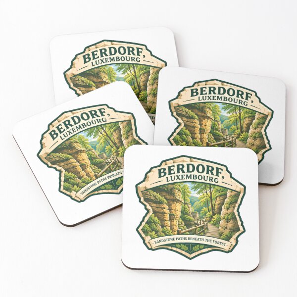 Item preview, Berdorf, Luxembourg Sandstone Paths Beneath The Forest Travel Hiking Souvenir designed and sold by Star3NowForMe.