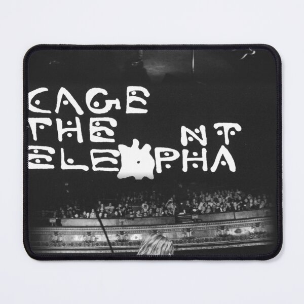 Item preview, Black White Cage the Elephant Live Concert Rock Poster designed and sold by samelgogu0.