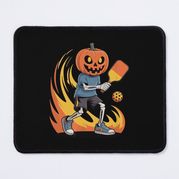 Item preview, Spooky Dink Spooky Pumpkin Head Skeleton Pickleball designed and sold by ZariahNey.