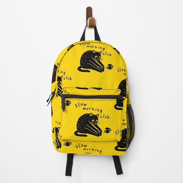 Item preview, Slow Morning Club, Funny Cat Meme designed and sold by Niykos570.