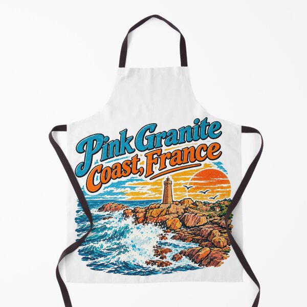 Item preview, Pink Granite Coast, France - Travel Art designed and sold by francous03.
