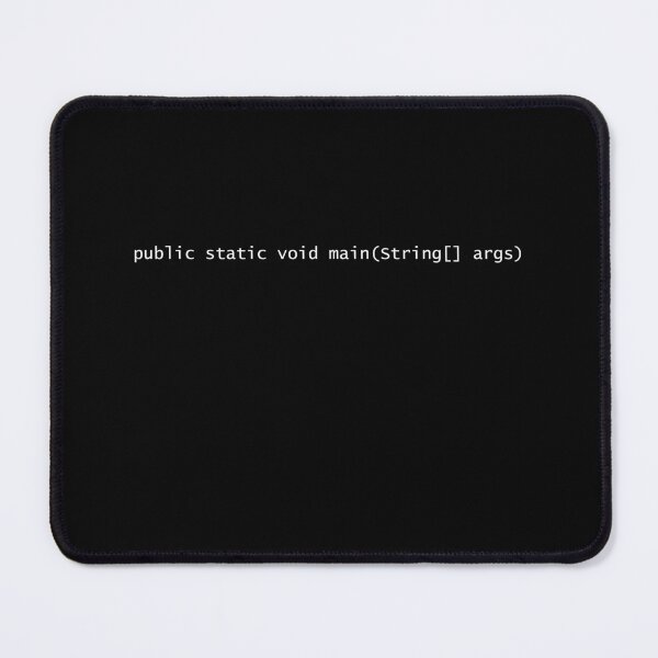 Artikelvorschau, public static void main(String[] args) //in weißer Tinte entworfen und verkauft von ubiquitoid.