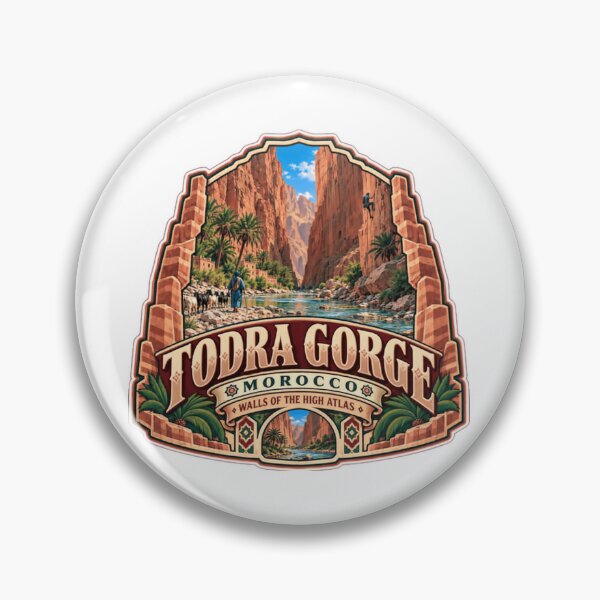 Item preview, Todra Gorge Morocco Walls Of The High Atlas Rock Climbing Adventure Traveler designed and sold by Star3NowForMe.