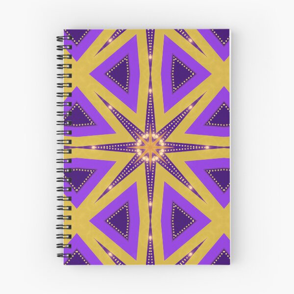 Item preview, Purple Orange 8-point Star Pattern V1 designed and sold by webgrrl.