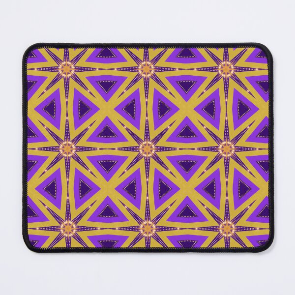 Item preview, Purple Orange 8-point Star Pattern V1 designed and sold by webgrrl.