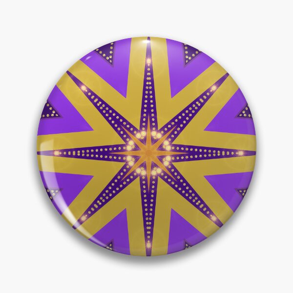 Item preview, Purple Orange 8-point Star Pattern V1 designed and sold by webgrrl.