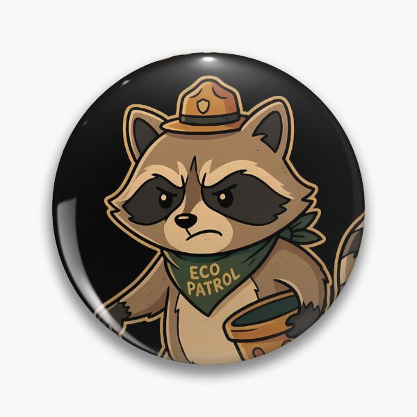 Item preview, Keep Green and Pick Up Litter Raccoon Eco Patrol designed and sold by OwenFuhrman.