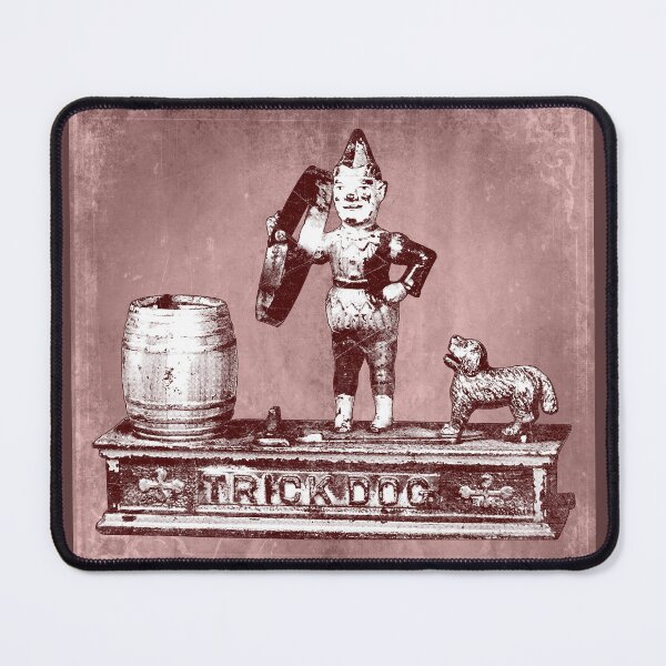 Item preview, Antique Cast Iron Trick Dog Mechanical Bank Faded Red designed and sold by Ghoul Enterprises.