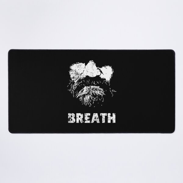Item preview, Breath Grunge Beard Silhouette Typography Art designed and sold by mantanterindah.