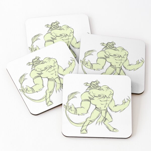 Item preview, Dynamic Hand Drawn Muscle Dragon Concept Sketch designed and sold by Huy Vo Hand-Drawn Art.