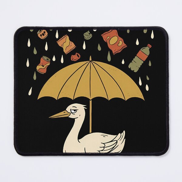 Item preview, Retro Don't Litter Bird Under Trash Rain Umbrella designed and sold by OwenFuhrman.