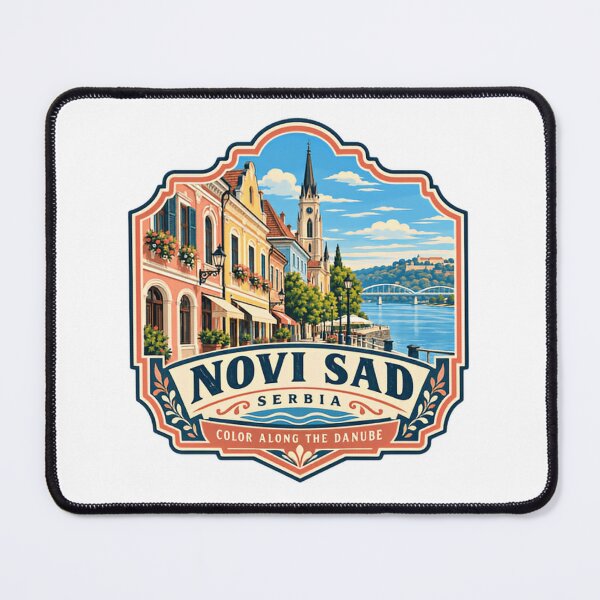 Item preview, Novi Sad Serbia Color Along The Danube Travel Destination City Pride designed and sold by Star3NowForMe.
