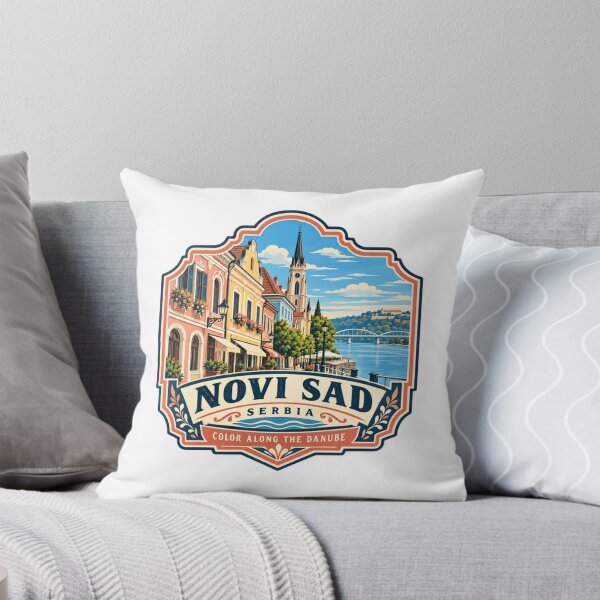Item preview, Novi Sad Serbia Color Along The Danube Travel Destination City Pride designed and sold by Star3NowForMe.
